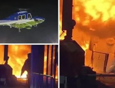 Τα τραγικά πρώτα δευτερόλεπτα της συντριβής του ελικοπτέρου της Λέστερ (βίντεο)